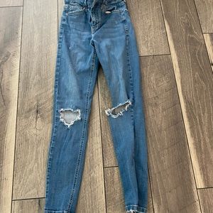 topshop moto jamie jeans size 24” waist